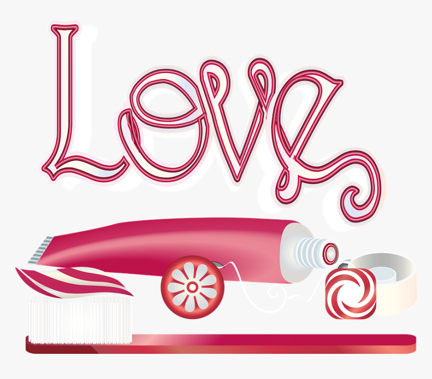 Graphic, Toothpaste, Love, Floss, Toothbrush, Dentist, HD Png Download, Free Download