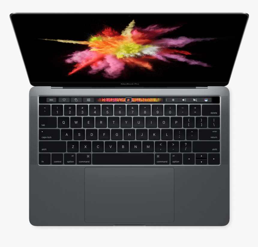 Mbp13 With Retina Display Touch Bar And Touch Id - Macbook Pro 2017 With Touch Bar, HD Png Download, Free Download
