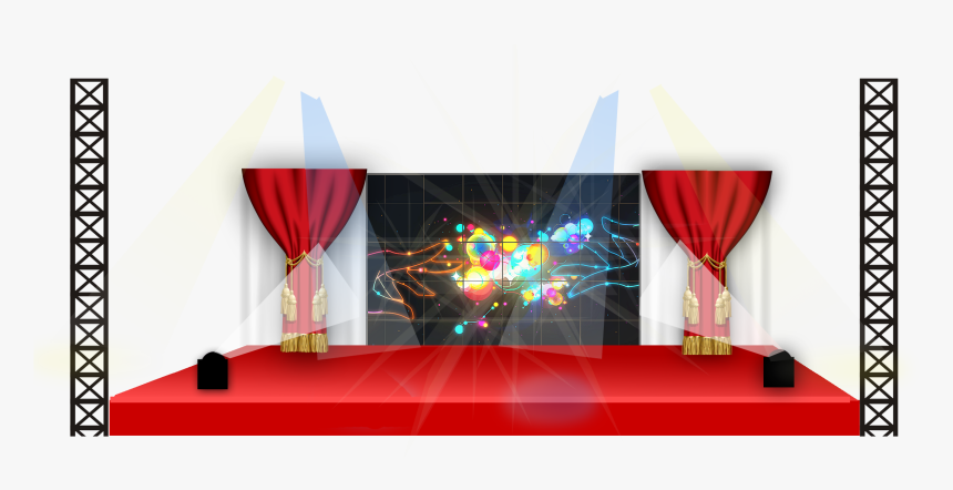 Curtains Clipart Talent Show - 舞檯 Png, Transparent Png, Free Download