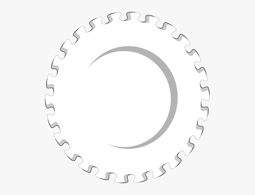 Fancy Gear Wheel Gs Gear Wheel Black White Line Art - Worked On My Computer, HD Png Download, Free Download