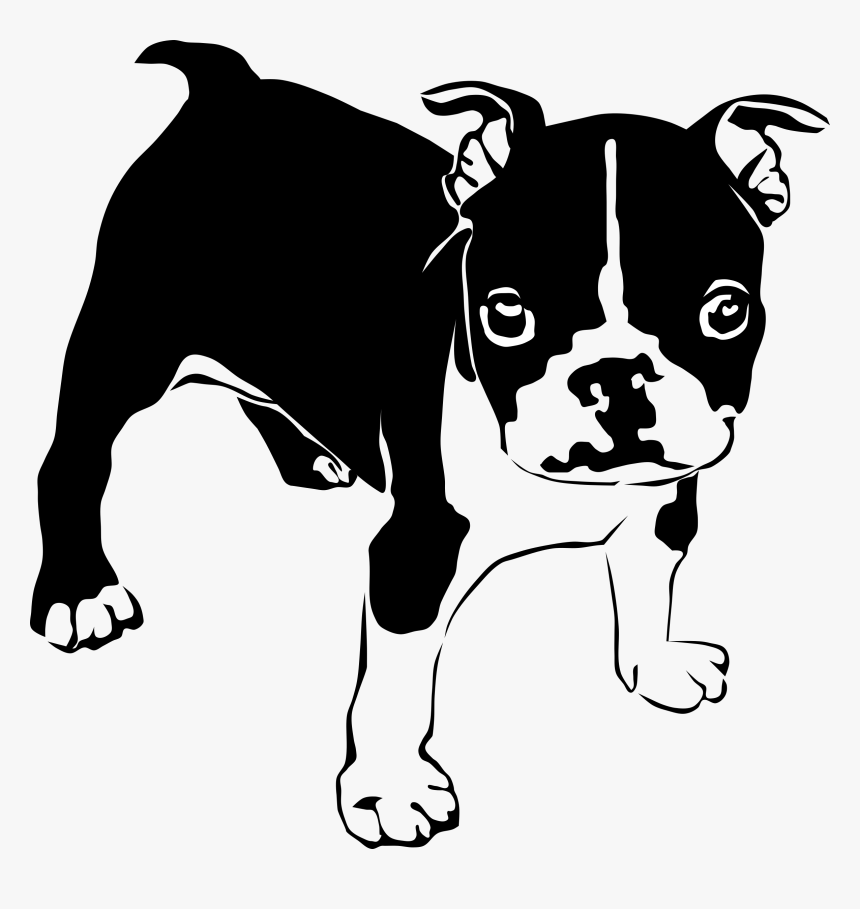 Dogs Clipart Boxer - Clipart Boston Terrier Svg, HD Png Download, Free Download