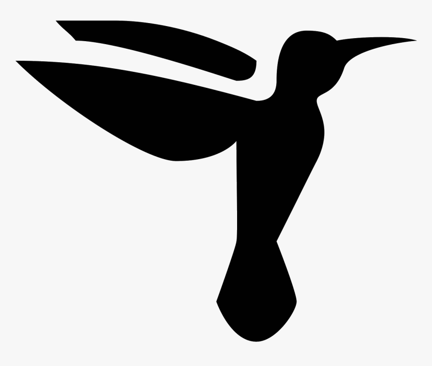 It"s A Outline Of A Humming Bird As It Is Flying With - Colibri Logo Png, Transparent Png, Free Download