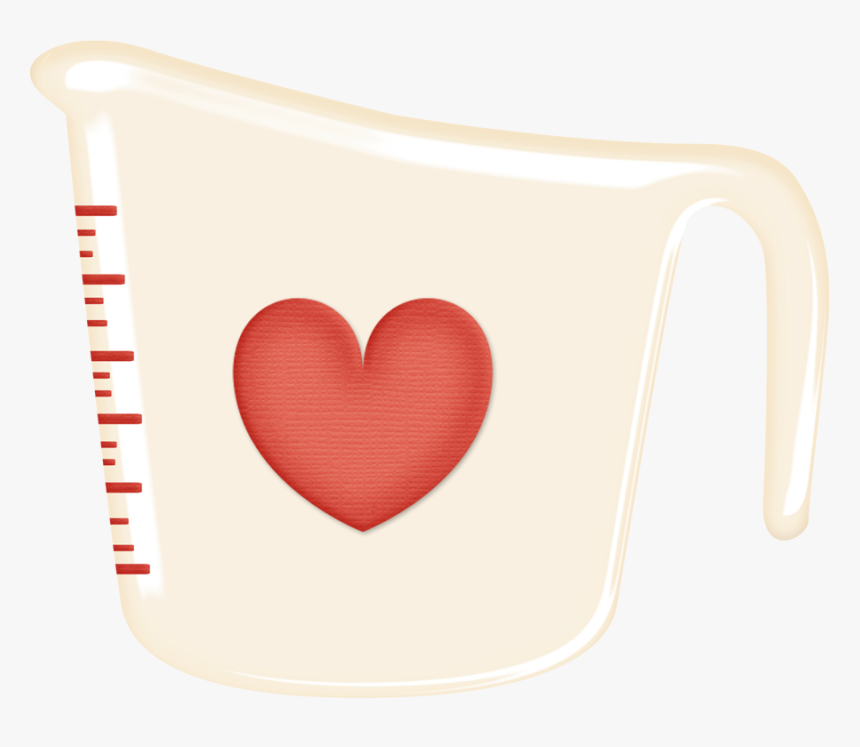 Kitchen Clipart, Measuring Cups, Ginger Bread, Christmas - Heart, HD Png Download, Free Download