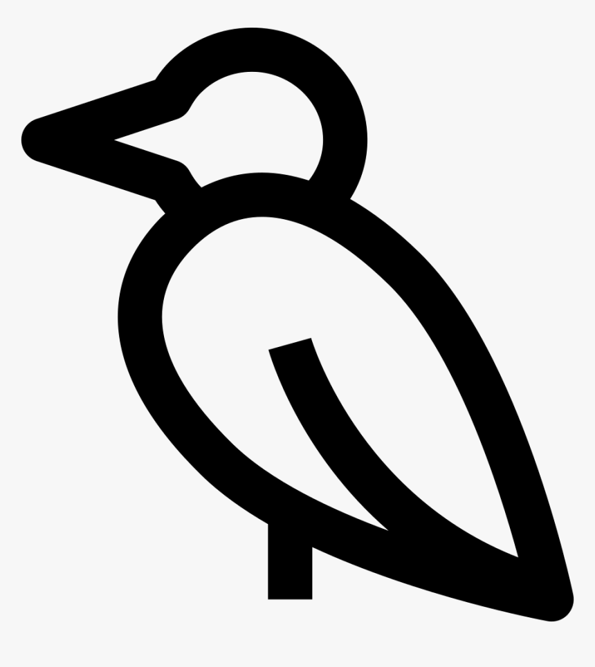 Duck Bird Outline - Icono Pajaro, HD Png Download, Free Download