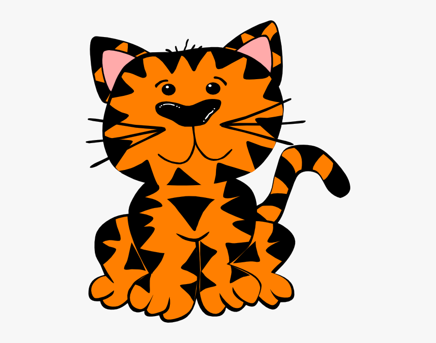 Tiger Svg Clip Arts - Cartoon Cat No Eyes, HD Png Download, Free Download