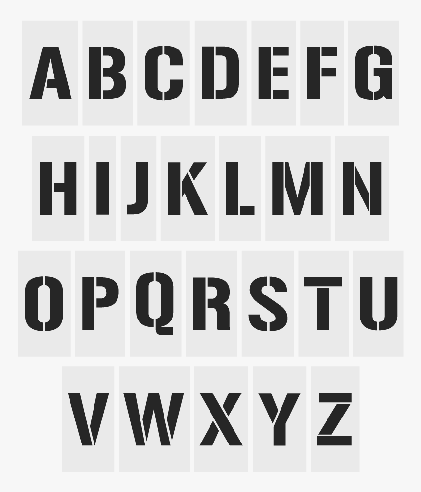 A-z Alphabet Stencils - Gunplay Font, HD Png Download, Free Download