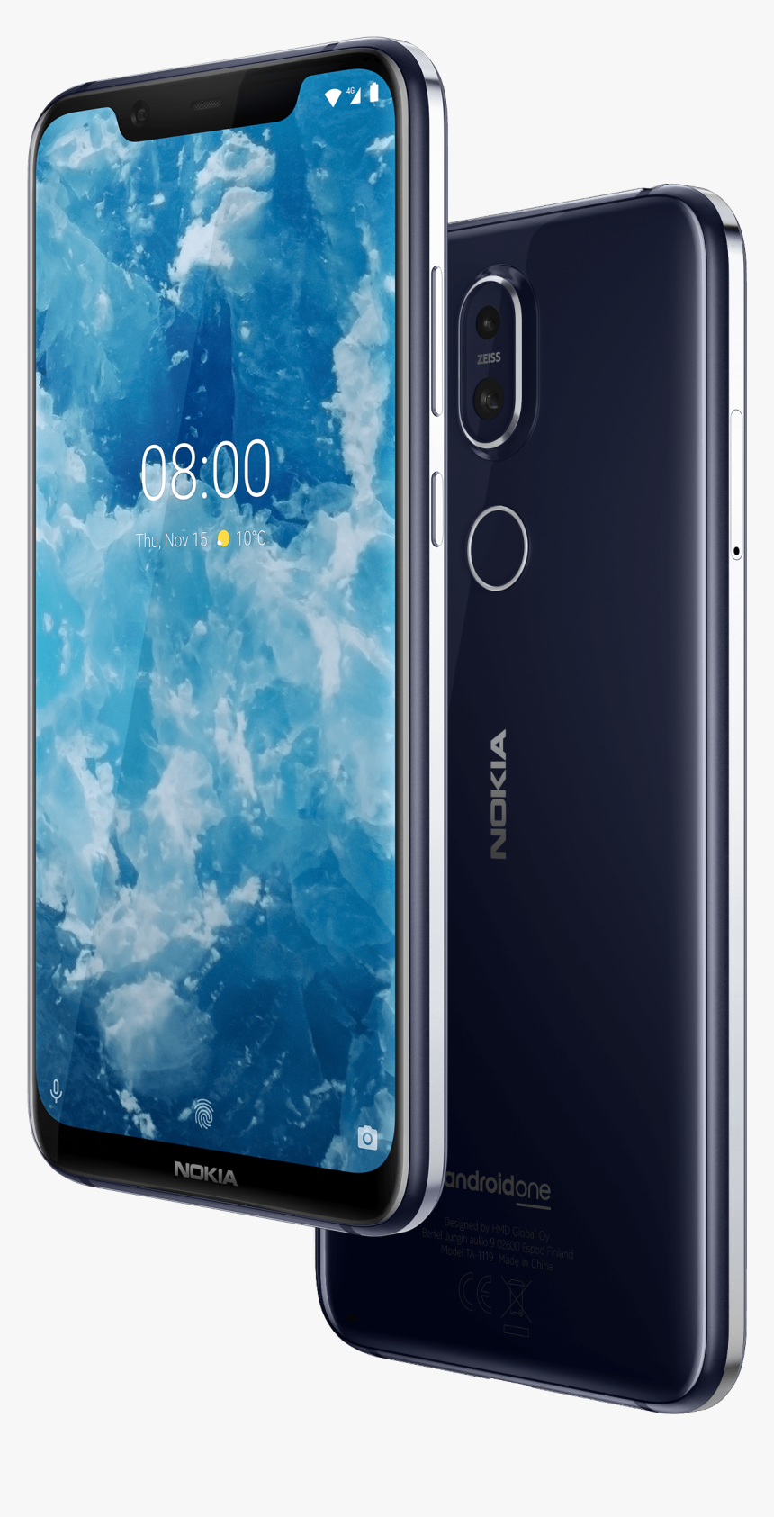 Nokia 8 - - Nokia 8.1 Blue Colour, HD Png Download, Free Download