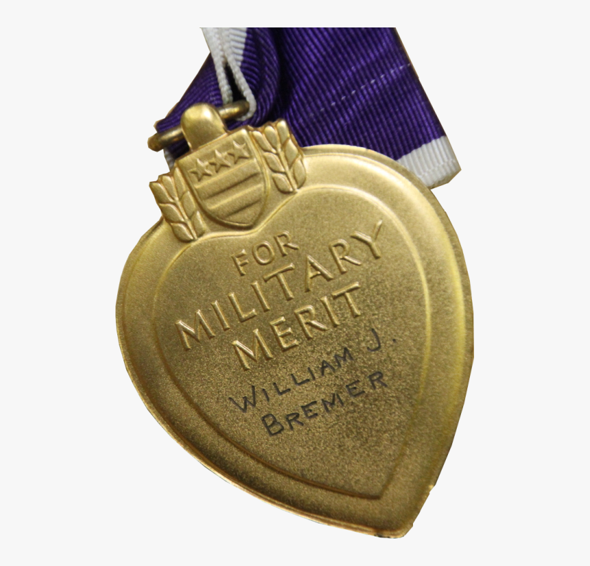 Bremer William J Purple Heart - Gold Medal, HD Png Download, Free Download