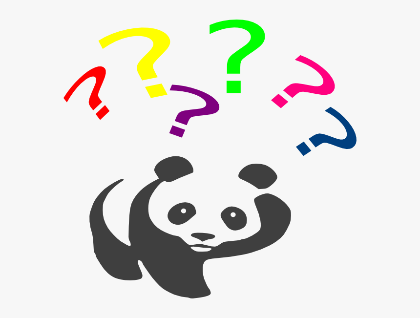 Panda With Question Mark, HD Png Download, Free Download