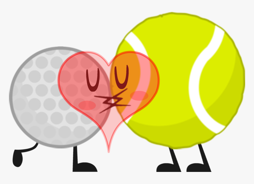 Golfball And Tennisball - Tennis Ball From Bfdi, HD Png Download, Free Download