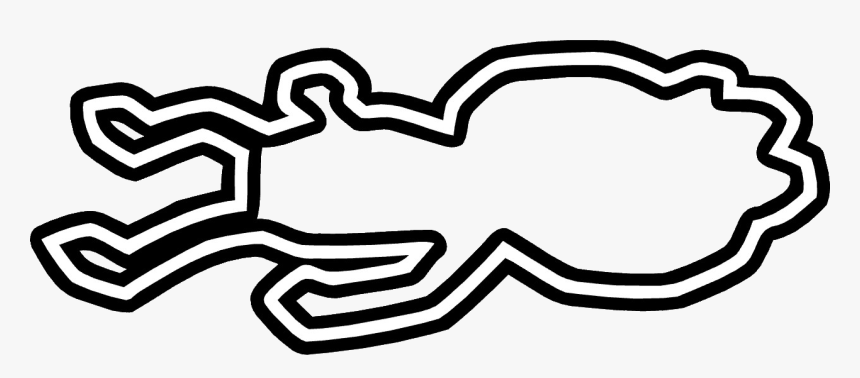 Chalk Outline - Line Art, HD Png Download, Free Download