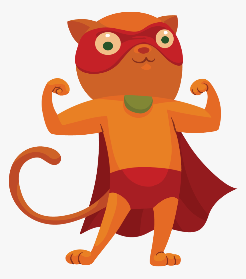 Cat Superhero Pencil And - Cat Superhero Clipart, HD Png Download, Free Download