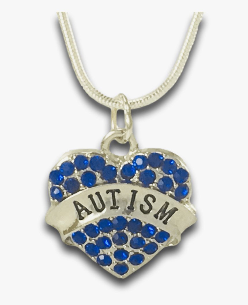 Autism Awareness Crystal Heart Necklace, The Awareness - Locket, HD Png Download, Free Download