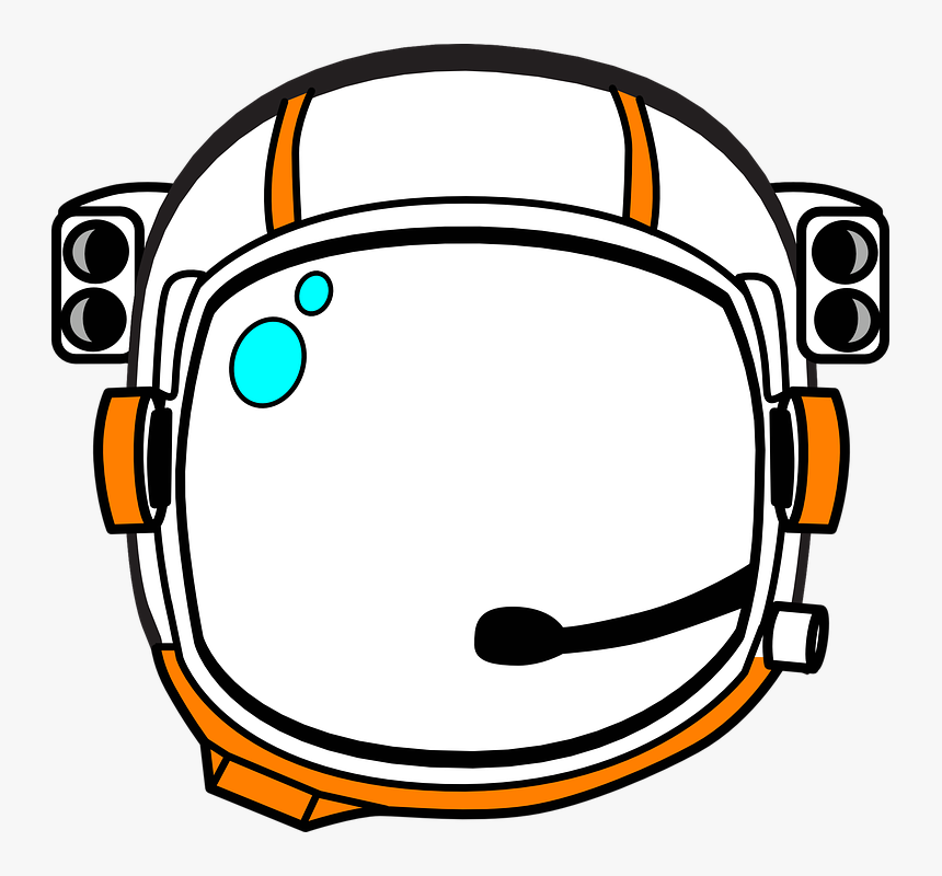 Astronaut Clipart - Astronaut Helmet Clip Art, HD Png Download - kindpng.