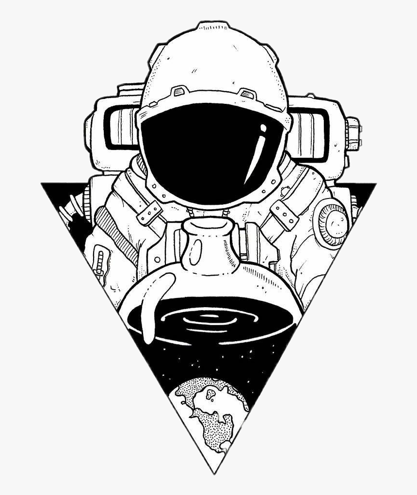 Astronaut Sticker - Space Drawings, HD Png Download, Free Download