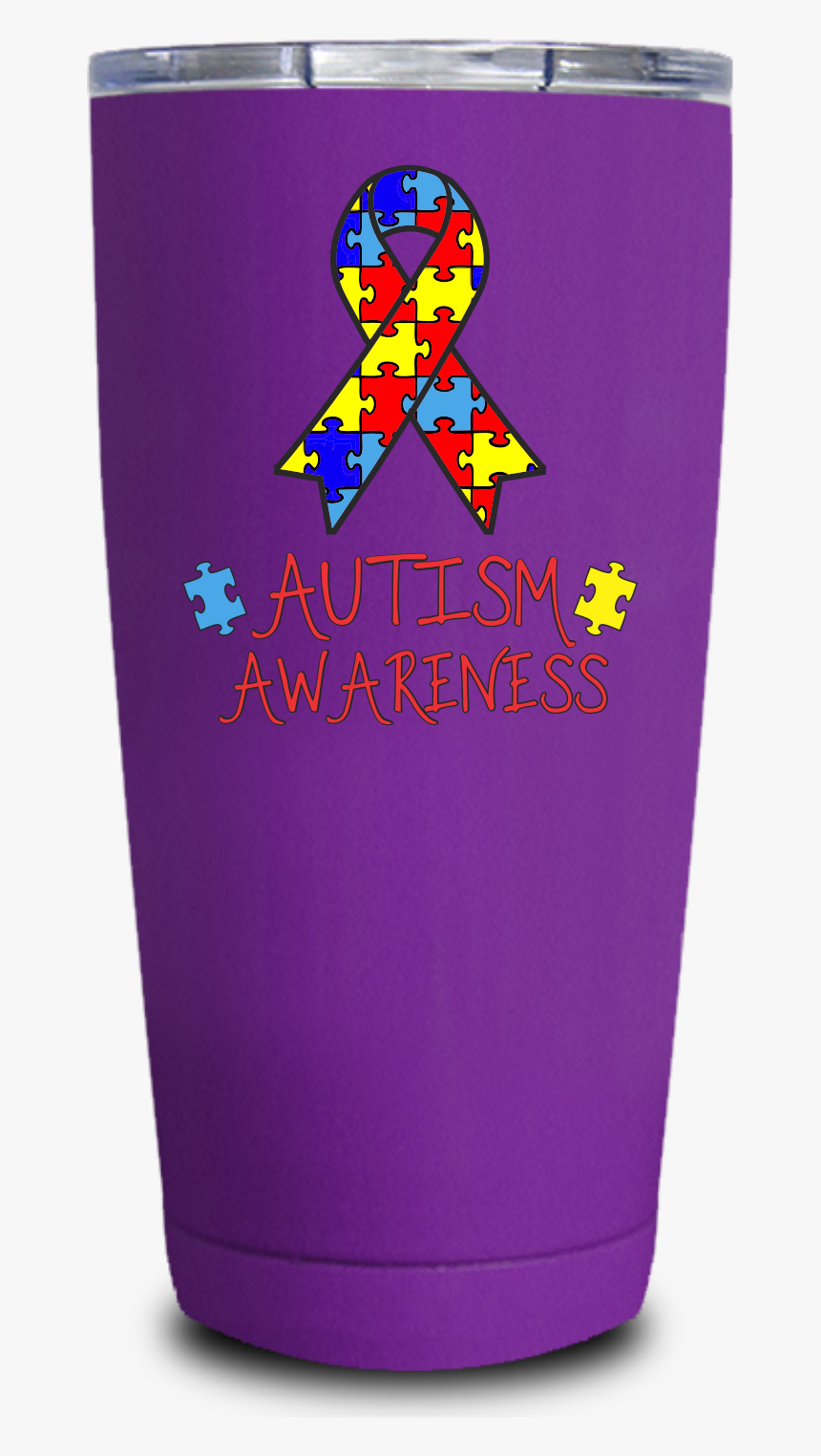 Autism Awareness Ribbon 20oz Uv Tumbler - Fictional Character, HD Png Download, Free Download