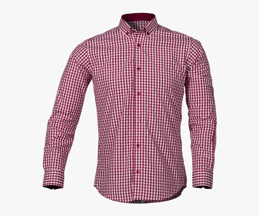 Camisa Cuadros Rojos Y Blancos - Long-sleeved T-shirt, HD Png Download, Free Download