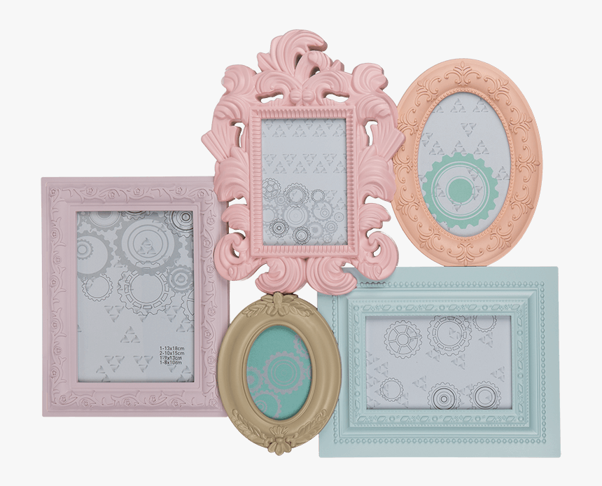 Marcos Plasticos Para Cuadros , Png Download - Pastel Picture Frame, Transparent Png, Free Download