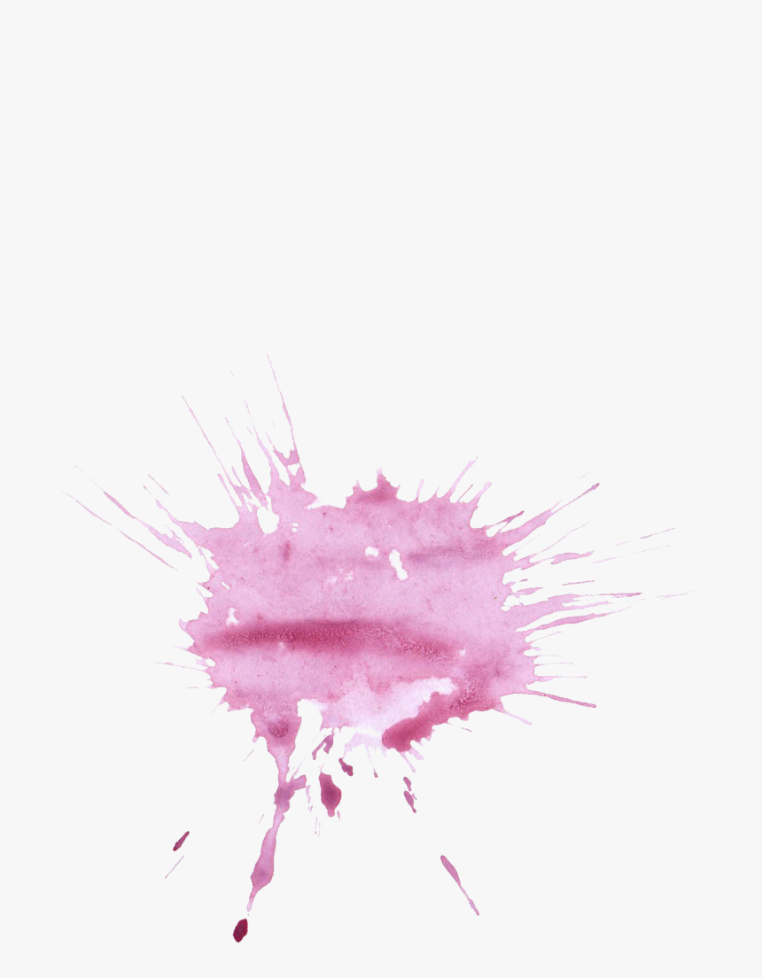 20 Purple Watercolor Splatter - Transparent Purple Watercolor Splash, HD Png Download, Free Download