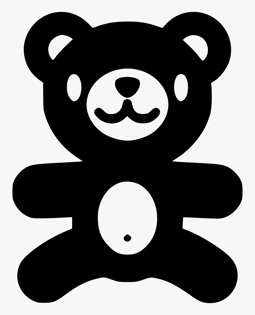 Transparent Teddy Bear Vector Png - Logo De Oso De Peluche Png Blanco Y Negro, Png Download, Free Download