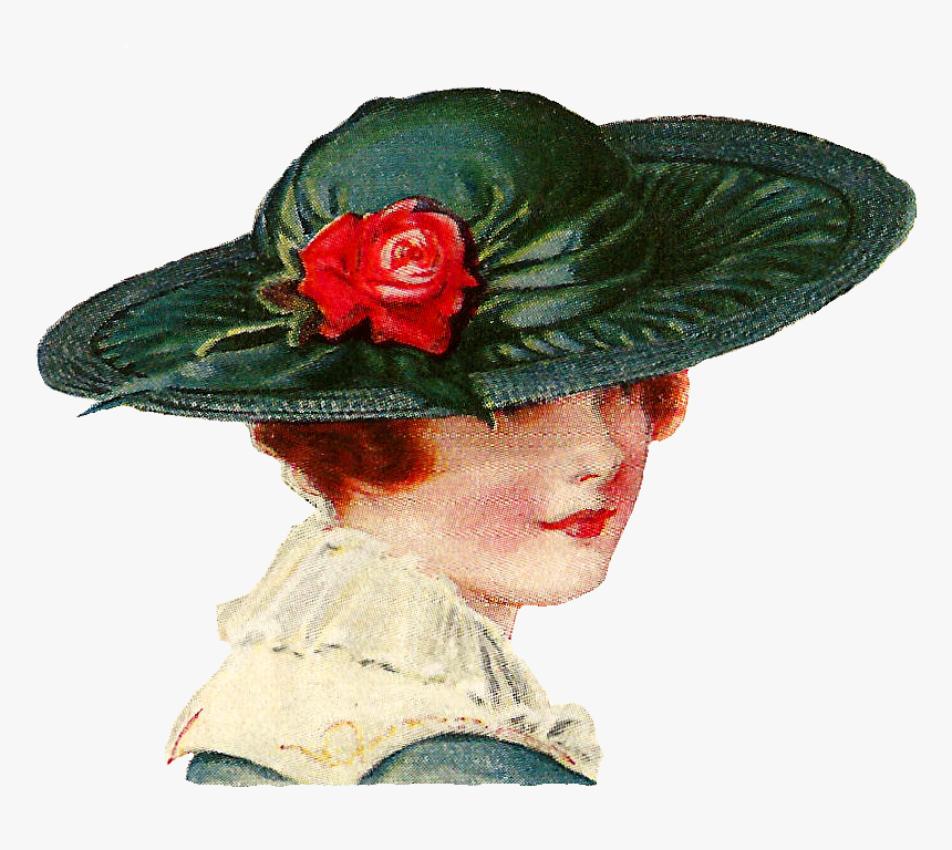 Vintage Woman Hat Png , Png Download - Vintage Clothing, Transparent Png, Free Download