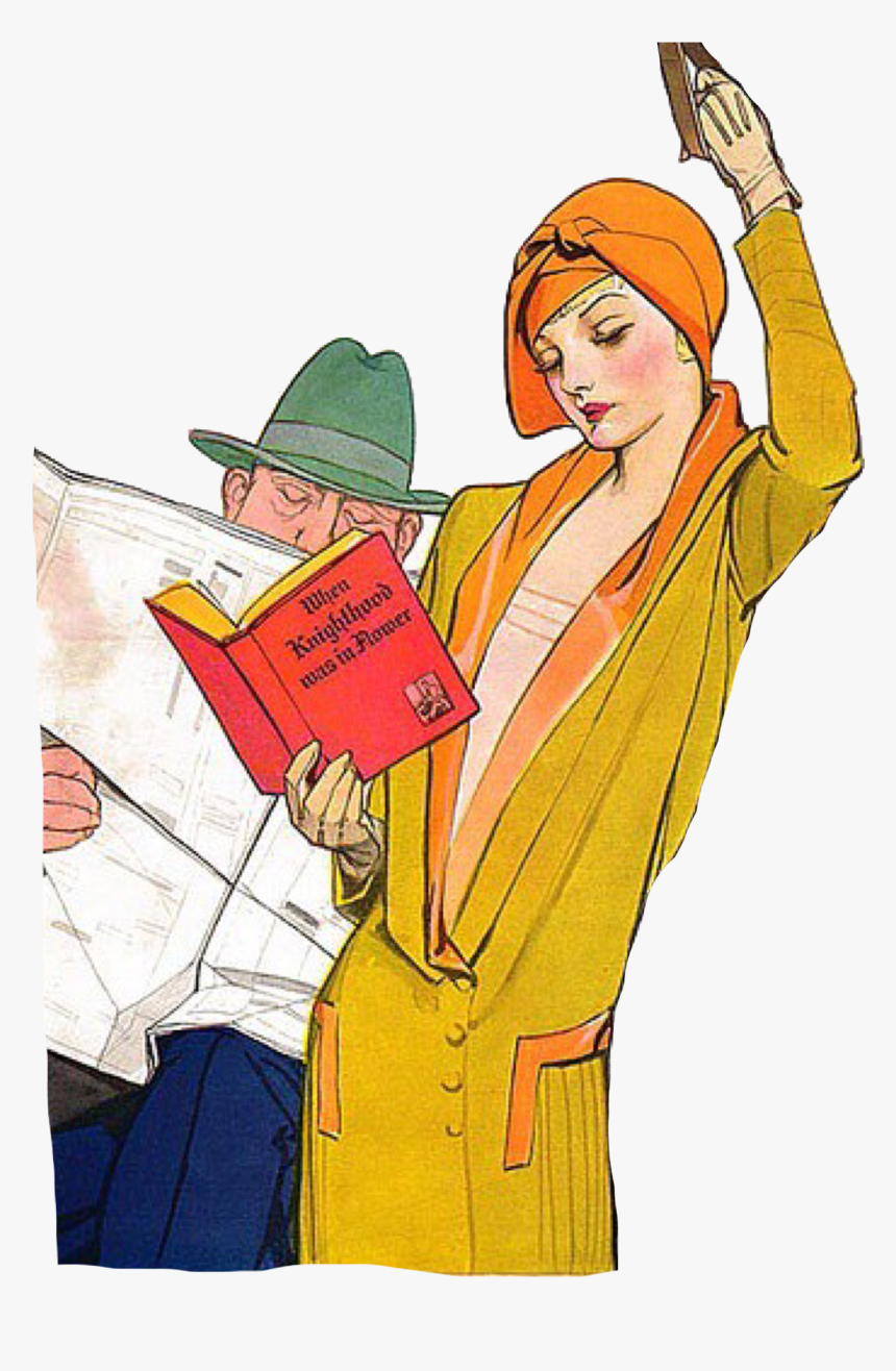 Vintage Woman Reading Reading Art, Woman Reading, Vintage - Colliers Covers, HD Png Download, Free Download