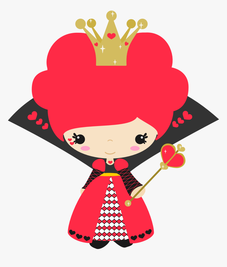 Clip Art As De Copas - Queen Of Hearts Alice In Wonderland Clipart, HD Png Download, Free Download