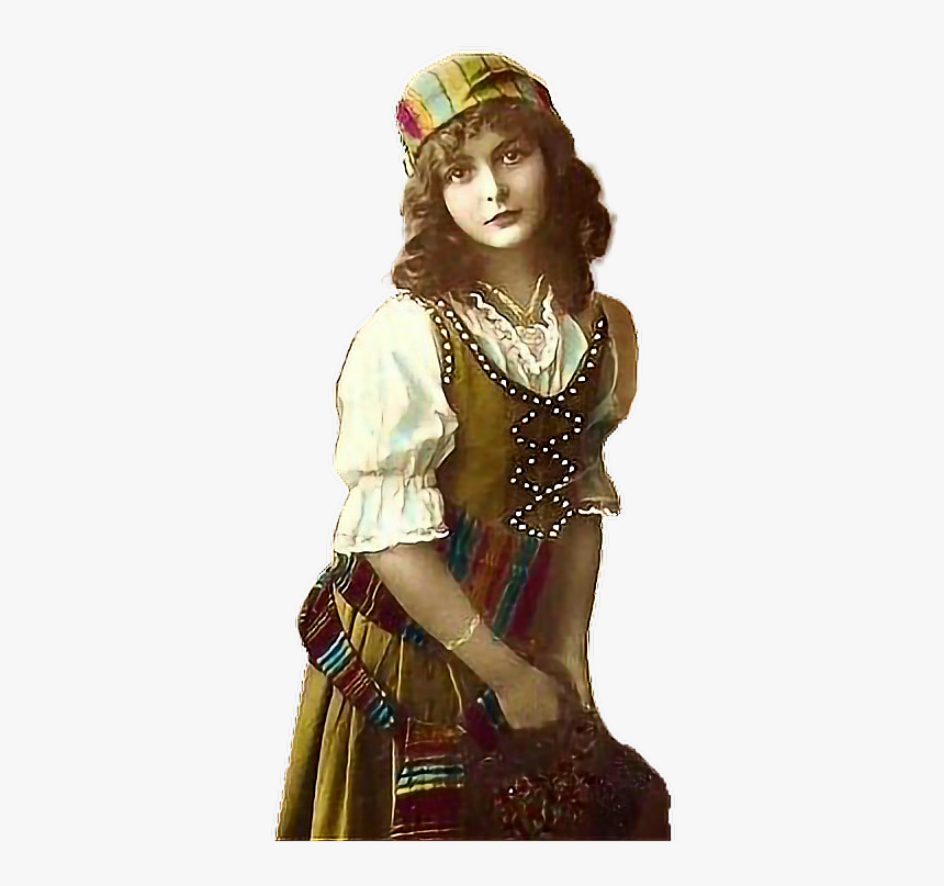 #gypsy #fortuneteller #gipsy #retro #vintage #woman - Vintage Gipsy, HD Png Download, Free Download