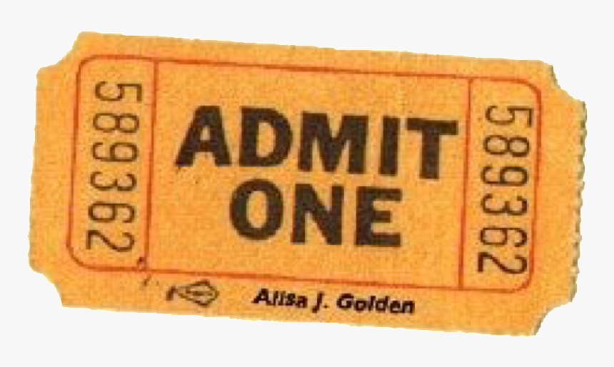 Admit One Ticket Aesthetic, HD Png Download, Free Download