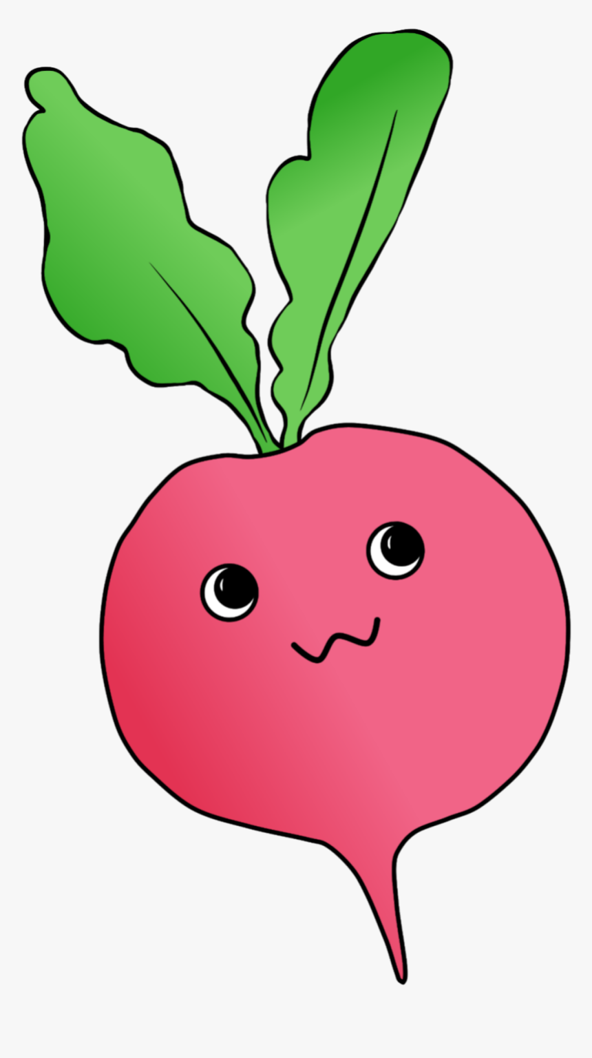 #radish #cute #kawai #emoji #food #freetoedit #ftestickers, HD Png Download, Free Download