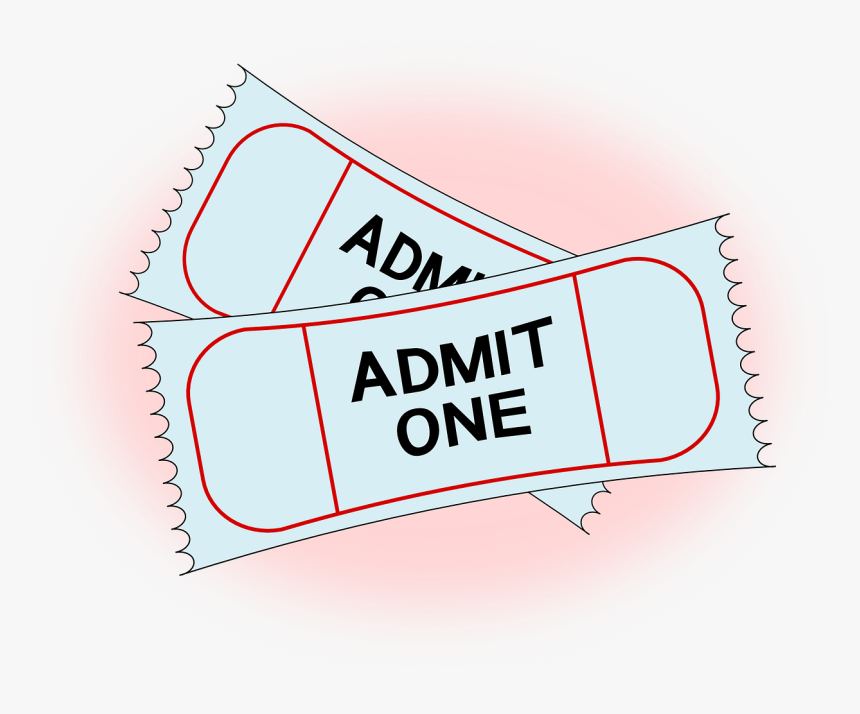 Tickets Admit Admission Free Photo - Movie Ticket Clip Art, HD Png Download, Free Download