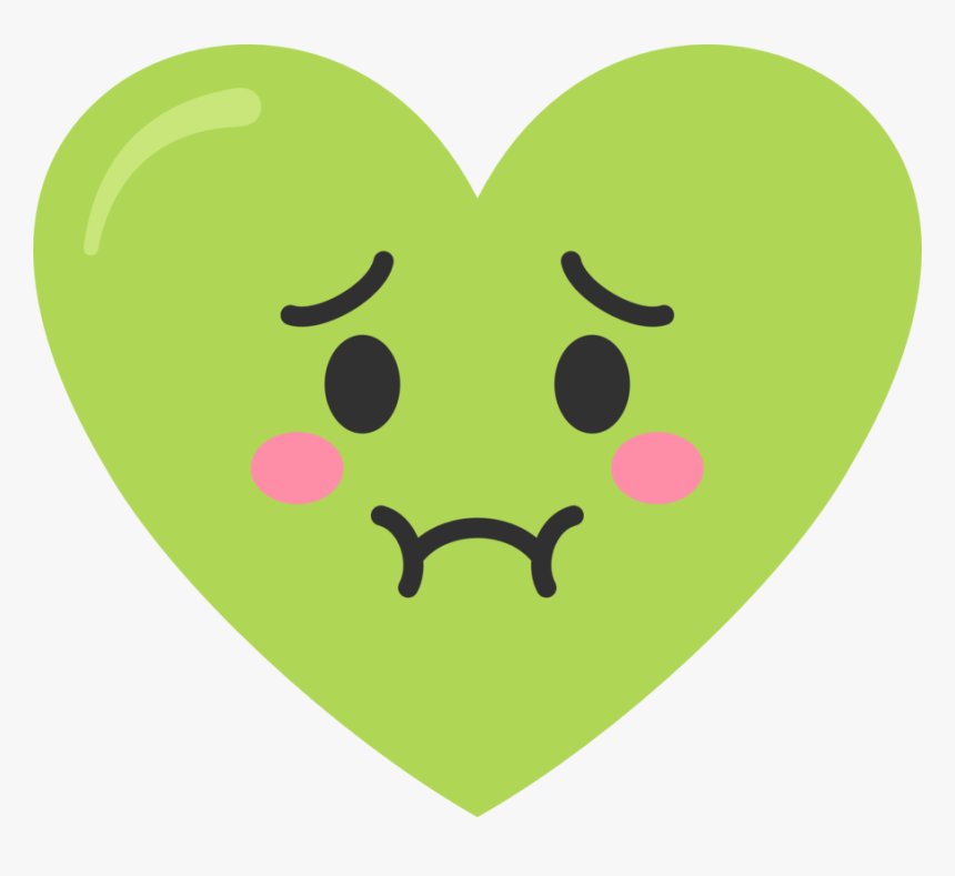 Transparent Green Heart Png - Puking Heart, Png Download, Free Download