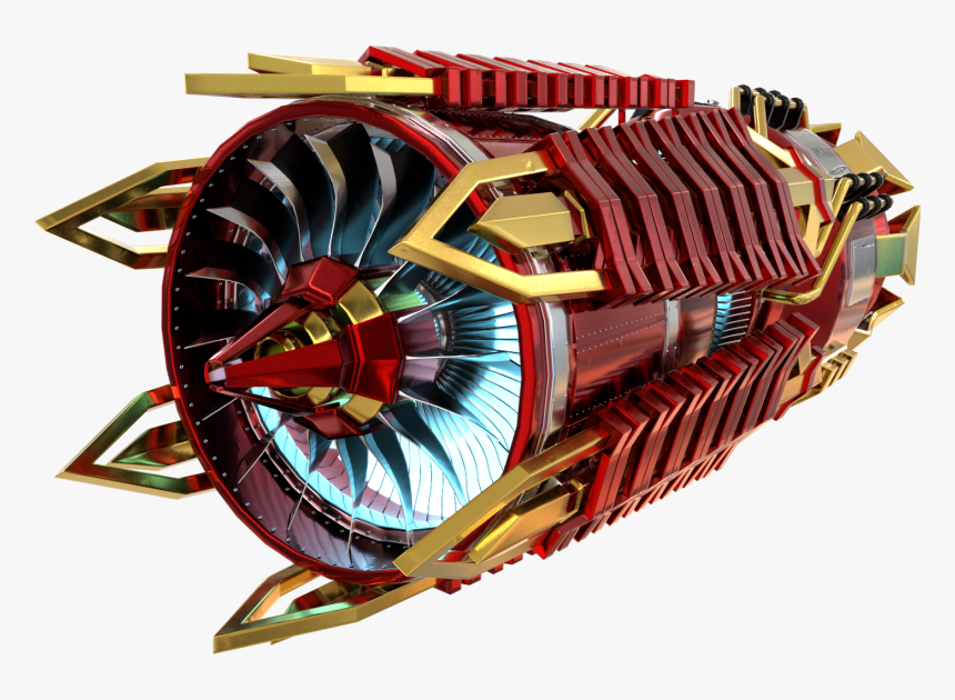 Futuristic Jet Engine - Jet Engine, HD Png Download, Free Download