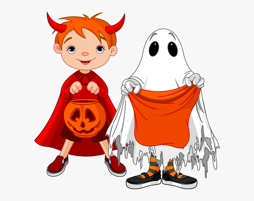 Kids Trick Or Treat Cartoon, HD Png Download, Free Download