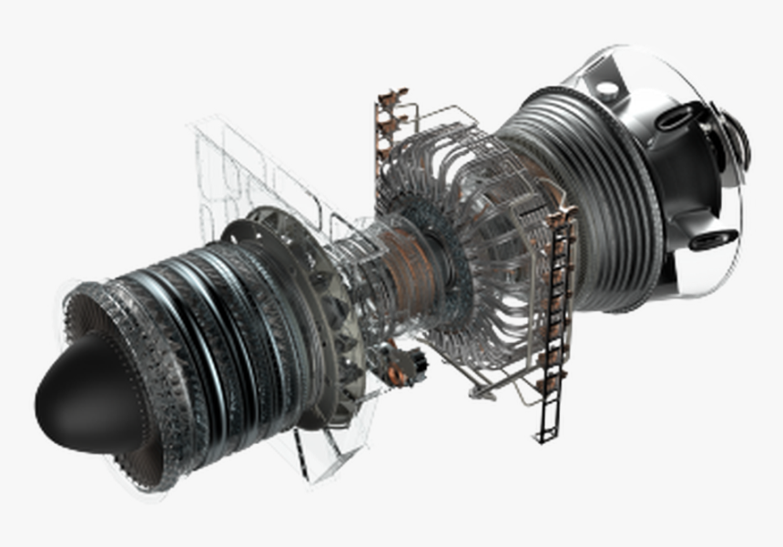 Transparent Jet Engine Png - Lm9000 Turbine, Png Download, Free Download