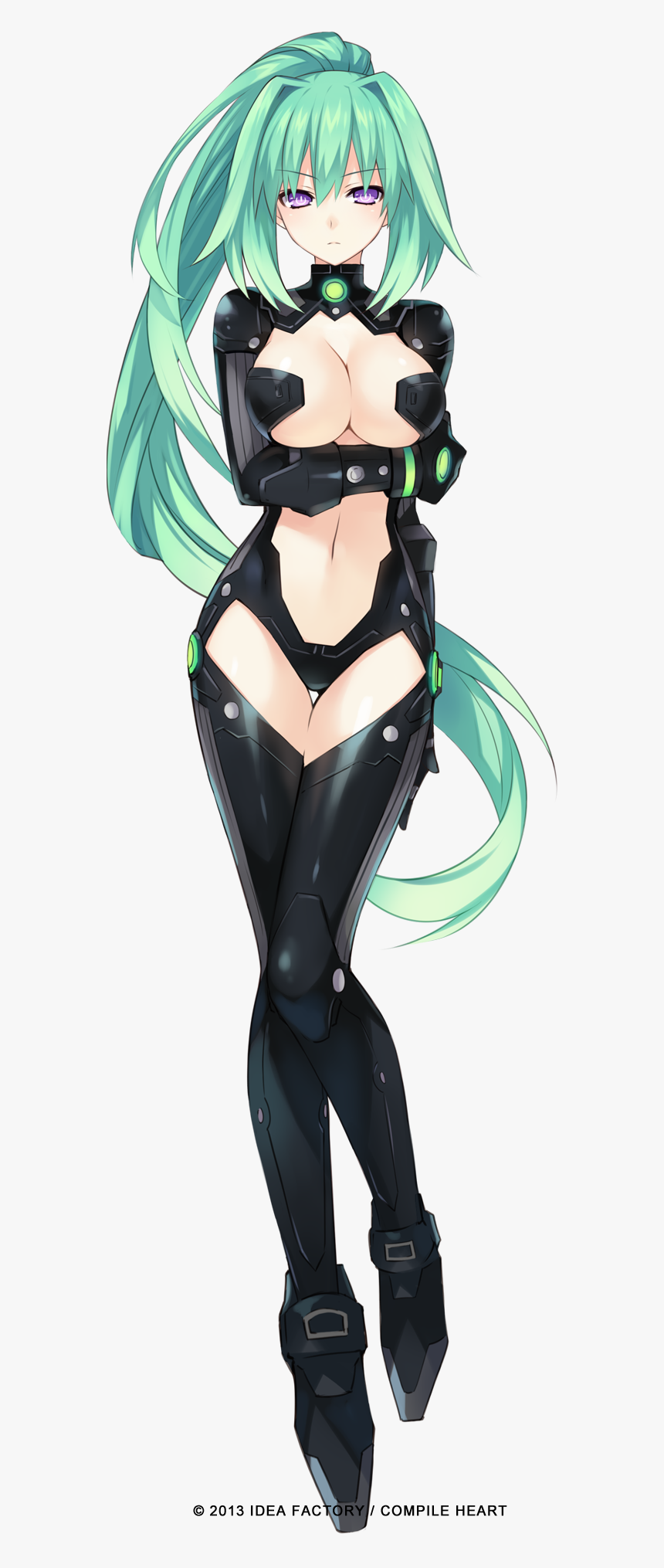 Vert Green Heart Hyperdimension Neptunia, HD Png Download, Free Download