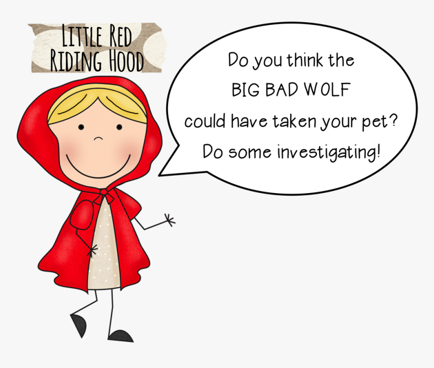 Picture - Little Red Riding Hood Speech Bubbles, HD Png Download, Free Download