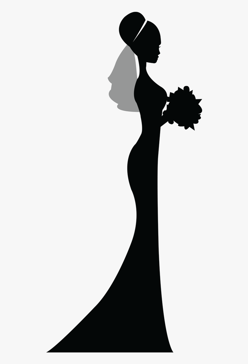 Bridegroom Portable Network Graphics Clip Art Wedding - Bride Silhouette Png, Transparent Png, Free Download