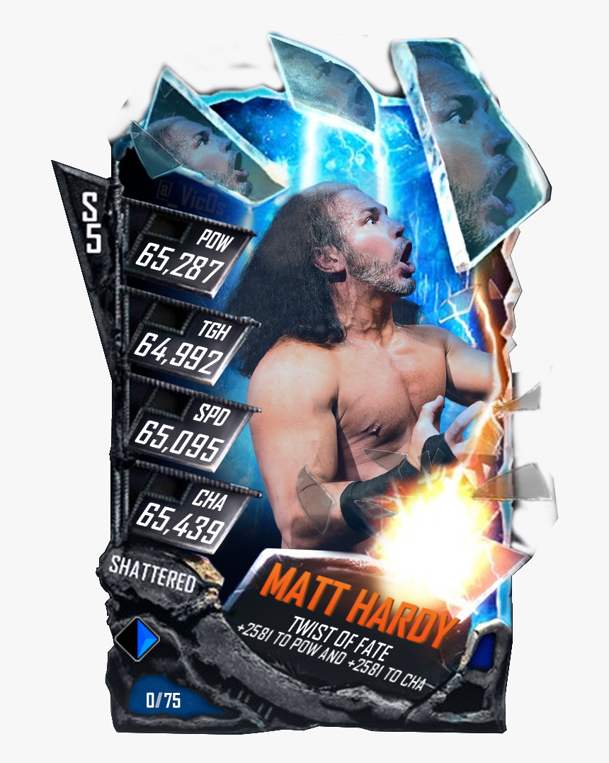 #woken, Yet #broken, Matt Hardy - Shattered Jeff Hardy Wwe Supercard, HD Png Download, Free Download