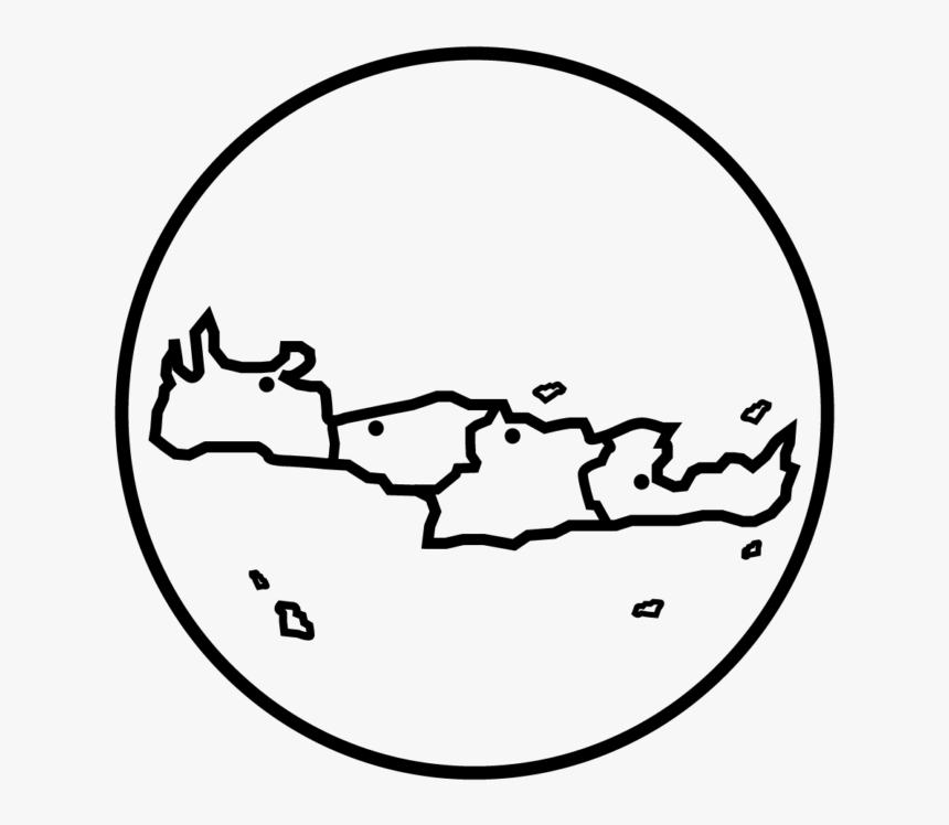 Crete Island Outline, HD Png Download, Free Download