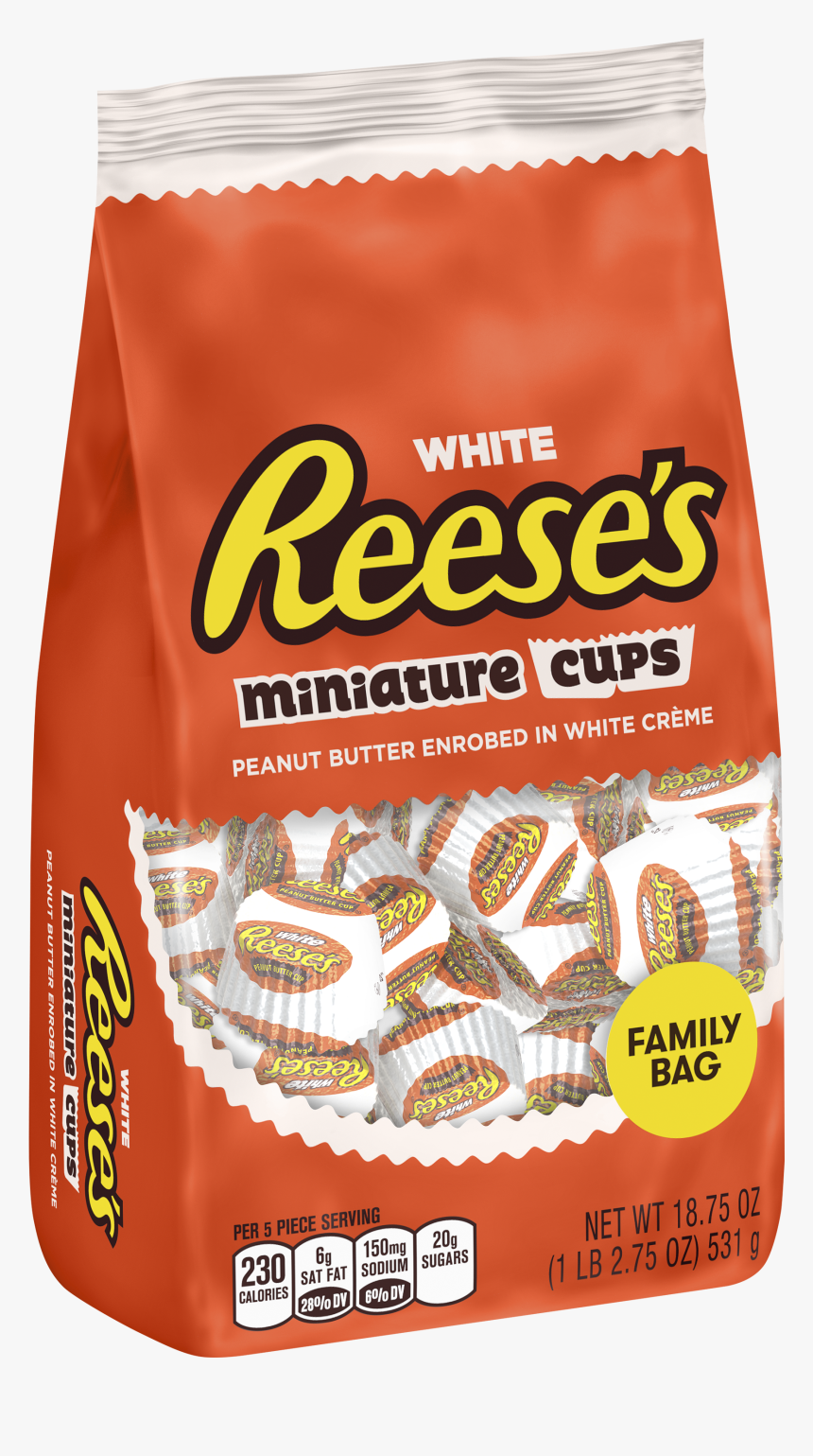 Reese"s Peanut Butter Cups White Chocolate Miniatures - Reese's Peanut Butter Cups, HD Png Download, Free Download