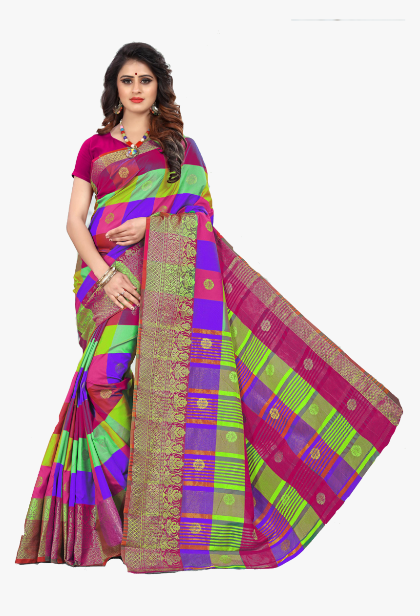 Handloom Saree , Png Download - Saree Images Hd Png, Transparent Png, Free Download