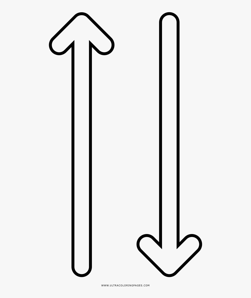 Up Down Arrows Coloring Page , Png Download, Transparent Png, Free Download