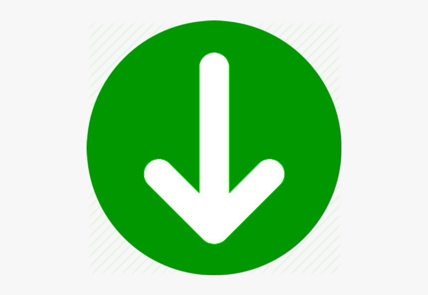 A Round Green Disc, Withe An Embedded Up Arrow - Sign, HD Png Download, Free Download
