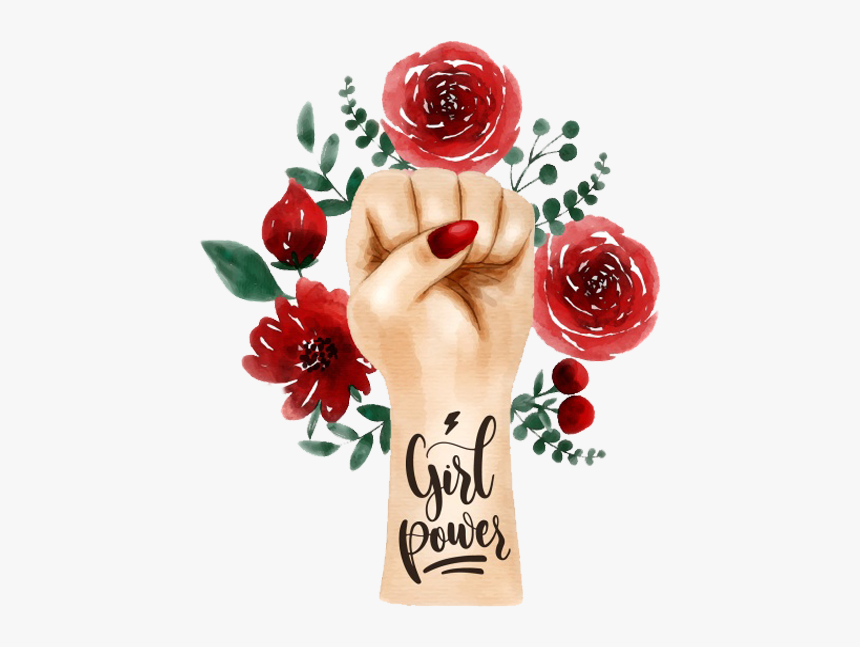 Happy Womens Day Png Image - Fist Watercolor Png, Transparent Png, Free Download