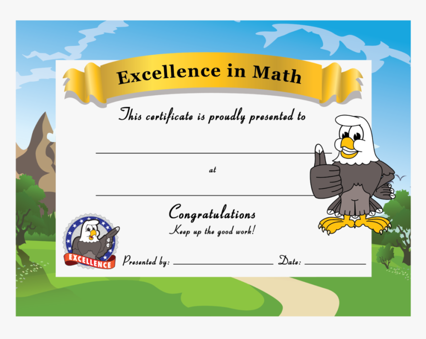 Pbis Award Certificates - Excellence In Math Certificate, HD Png Download, Free Download