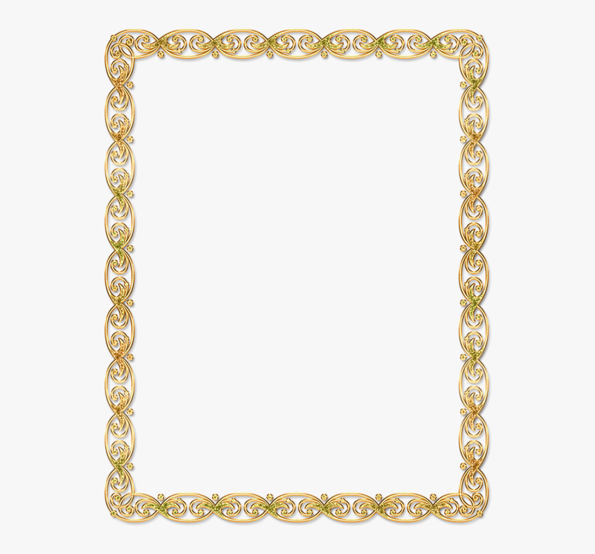 Transparent Certificate Clipart - Transparent Background Gold Borders, HD Png Download, Free Download