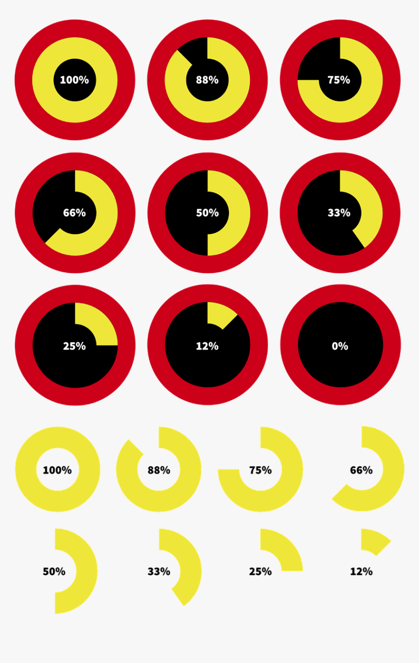 Infographic, Icon, Percentage, Data, Circle - Circle Percentage Icon Png, Transparent Png, Free Download