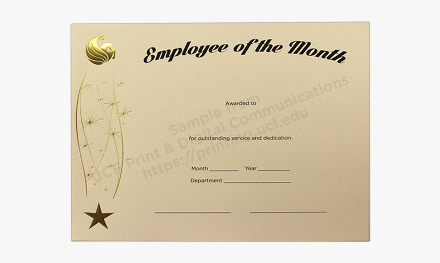 Free Printable Templates Free Employee Of The Month, HD Png Download, Free Download