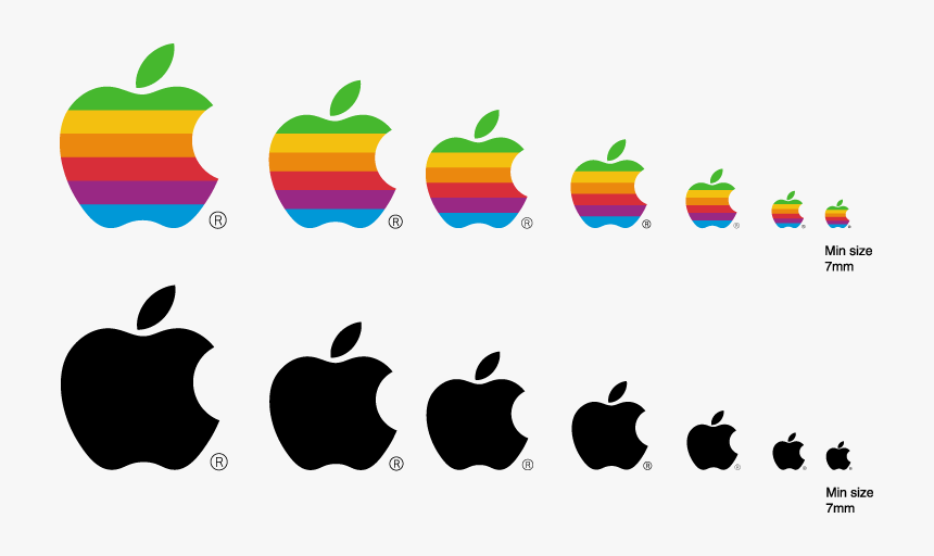 Apple Logo Real Size - Logo In Different Sizes, HD Png Download, Free Download